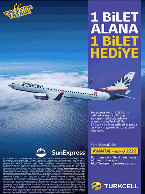 Atlas Jet Pamukludağ  Promosyonlu Bilet Hattı